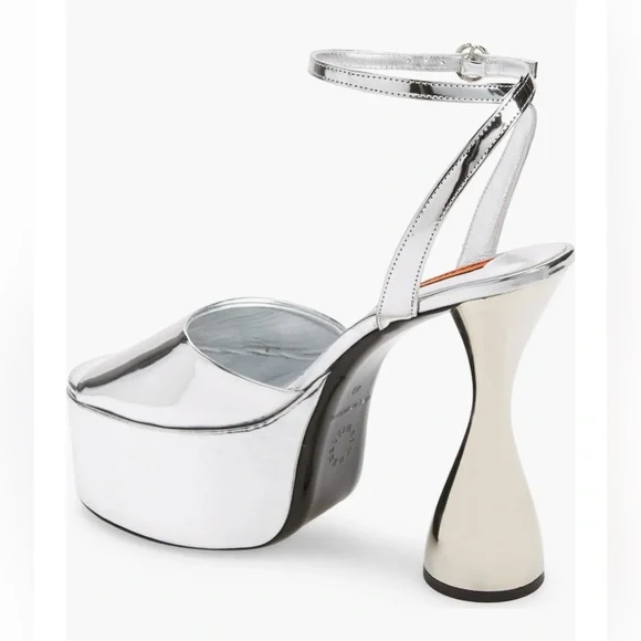 Simon Miller Peep Toe Ankle Strap Platform Sandals Shoes Heels 37 - Picture 5 of 13